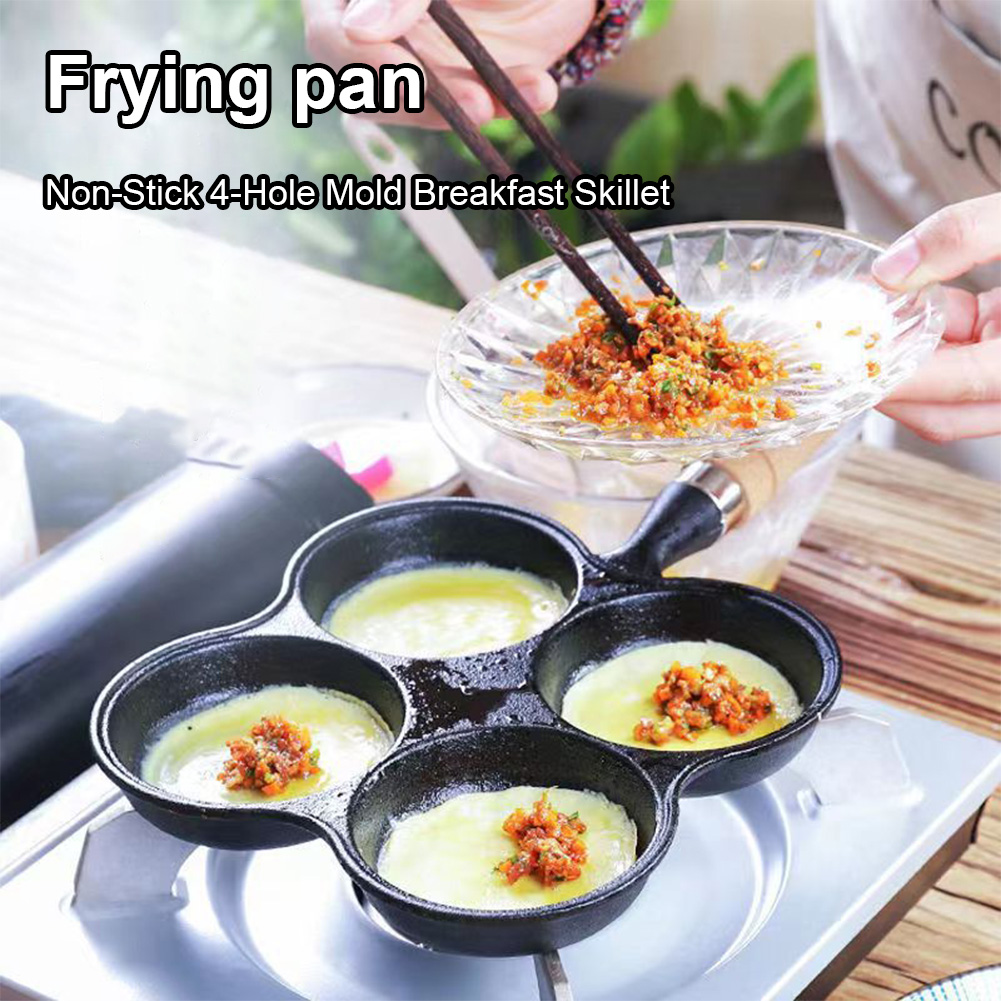 4-Hole Frying Pan Non Stick Br - Cast Iron Corn avis et prix