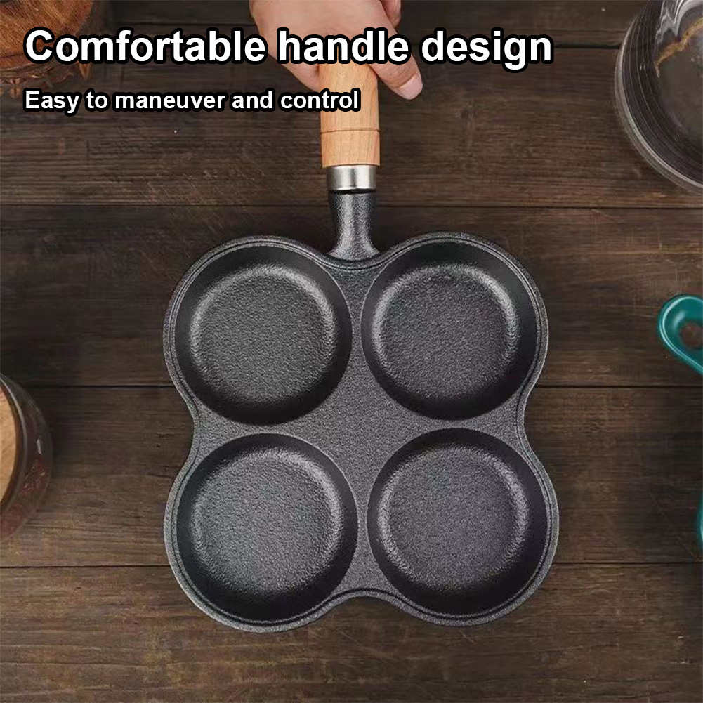 4-Hole Frying Pan Non Stick Br - Cast Iron Corn avis et prix