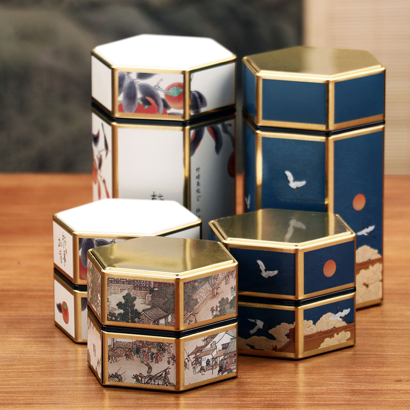 Creative Hexagonal Teapot Tin  - Cast Iron Corn avis et prix