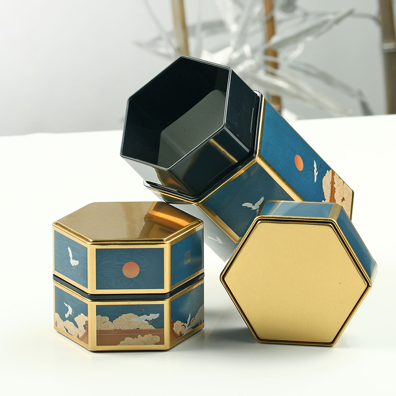 Creative Hexagonal Teapot Tin  - Cast Iron Corn avis et prix
