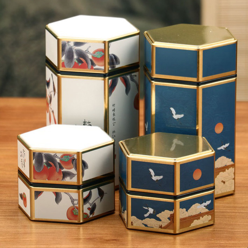 Creative Hexagonal Teapot Tin  - Cast Iron Corn avis et prix