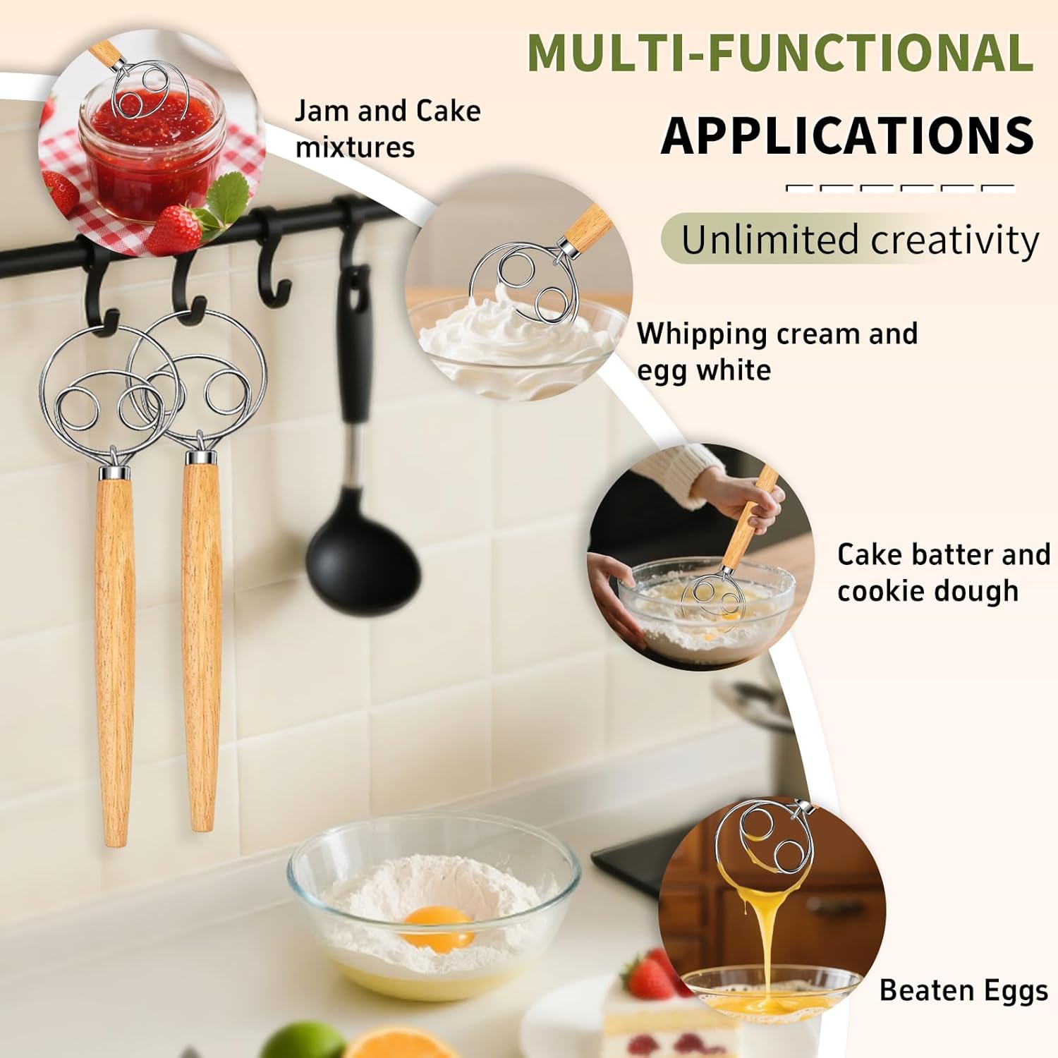 Danish Dough Whisk Stainless S - Danish Pancake Pan avis et prix