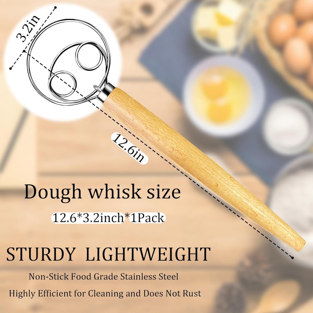 Danish Dough Whisk Stainless S - Danish Pancake Pan avis et prix