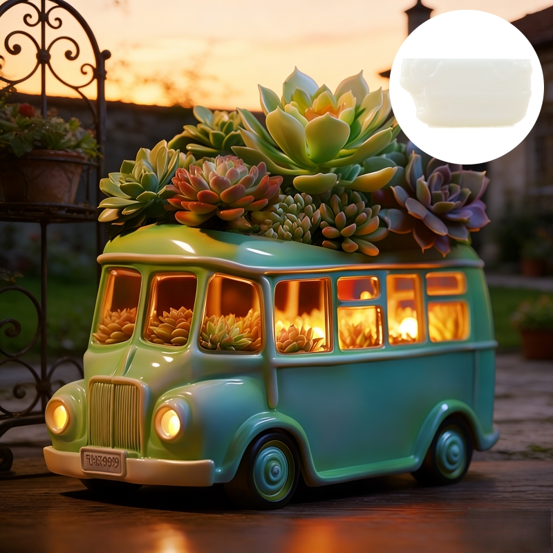 Bus succulent plant flowerpot  - Potsticker Mold avis et prix