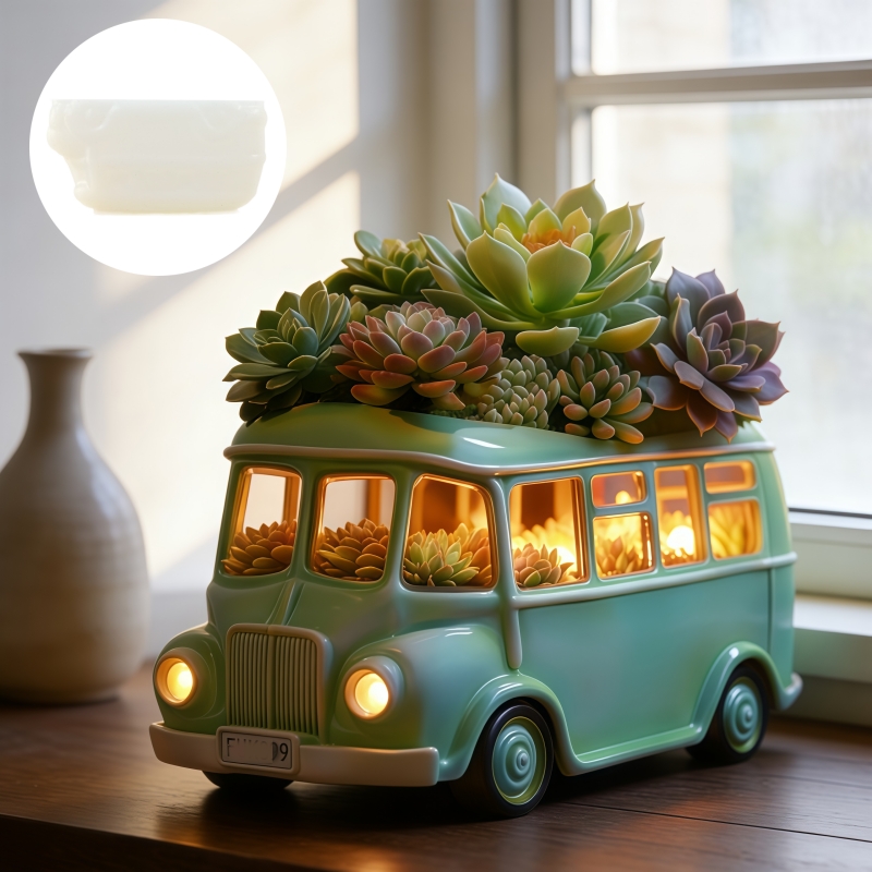 Bus succulent plant flowerpot  - Potsticker Mold avis et prix