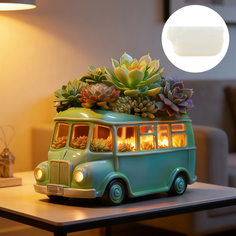 Bus succulent plant flowerpot  - Potsticker Mold avis et prix