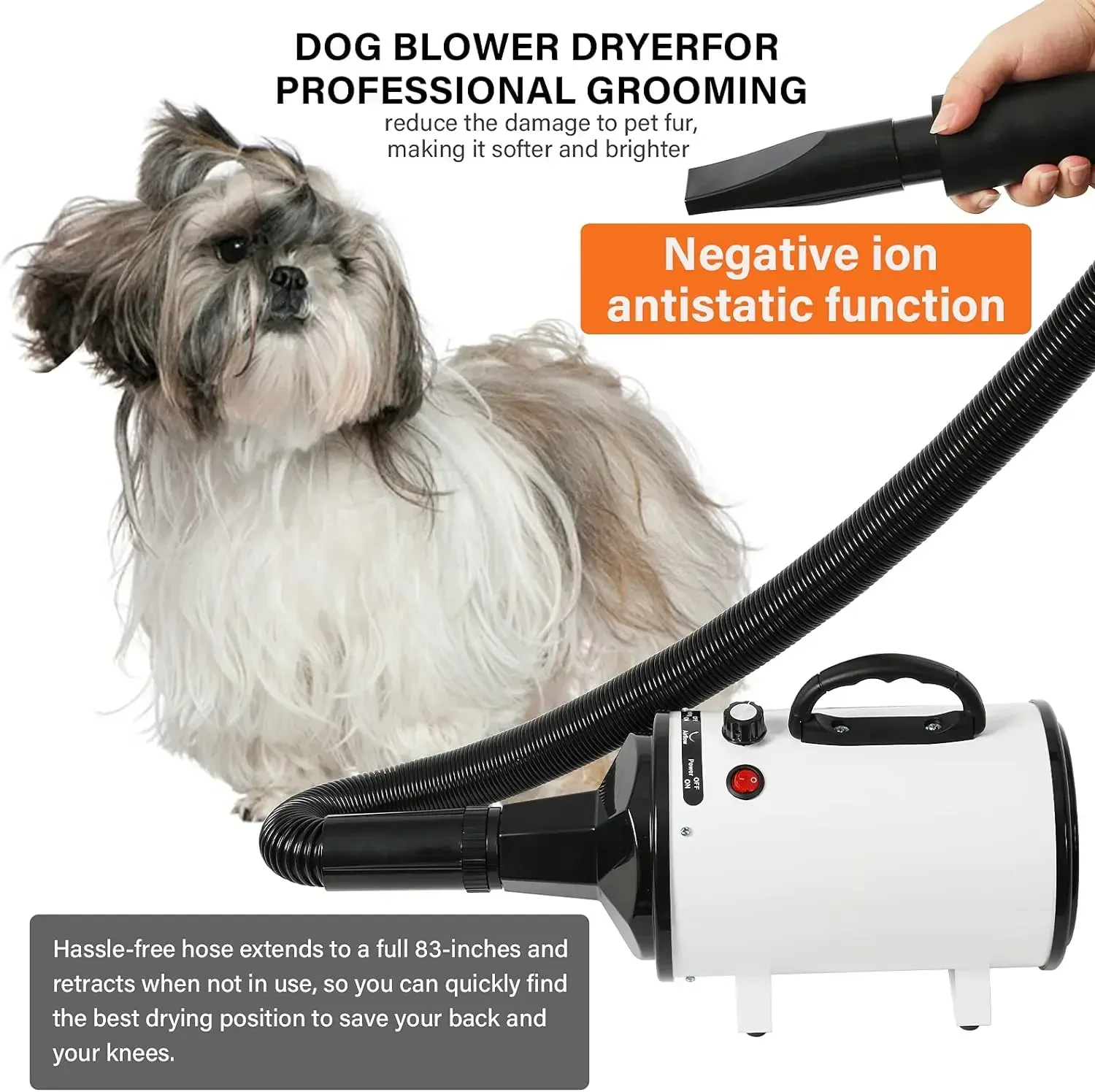 2800W Pet Hair Dryer for Dogs  - Hot Dog Press avis et prix