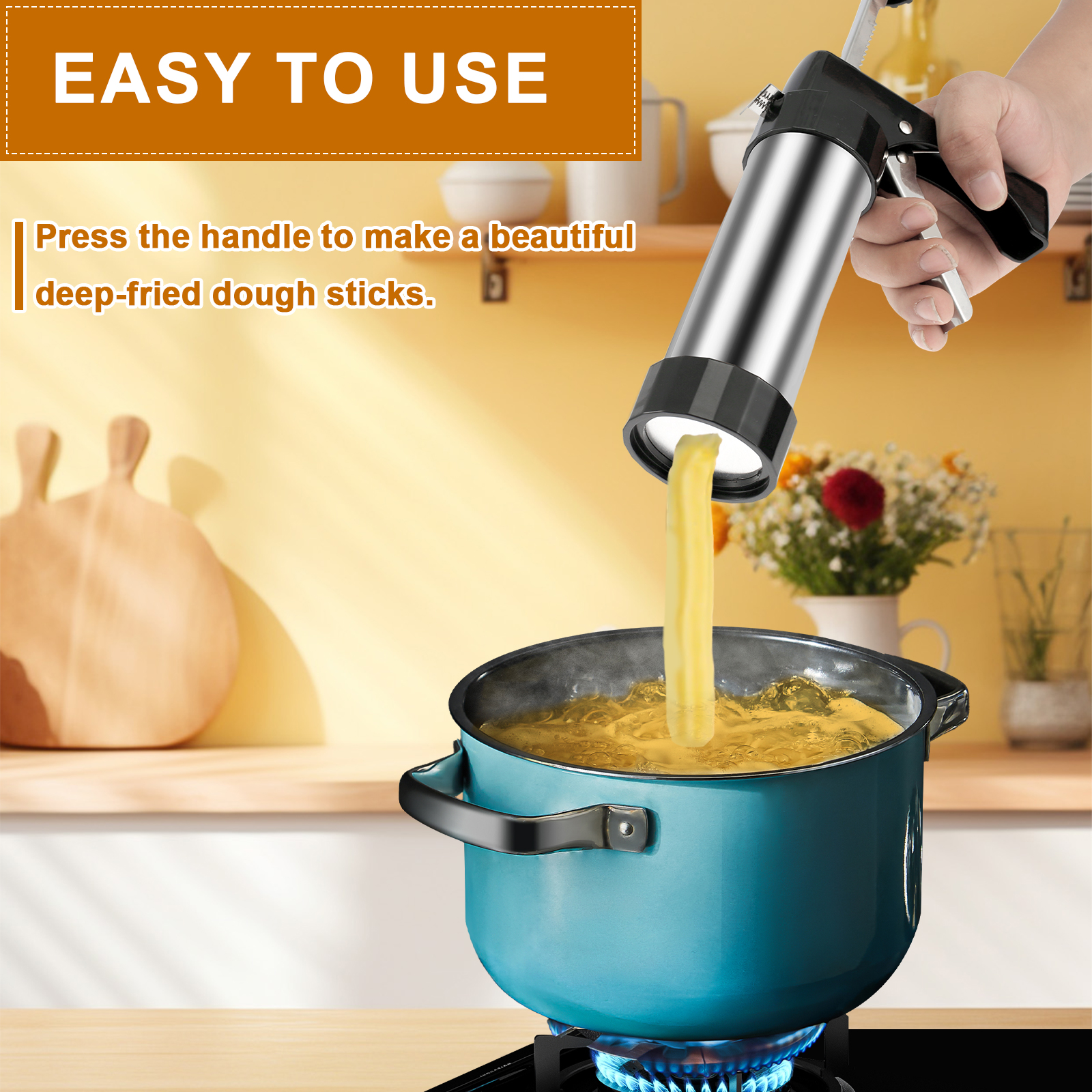 Cookie Press Gun Kit Stainless - Churros Maker Gun avis et prix