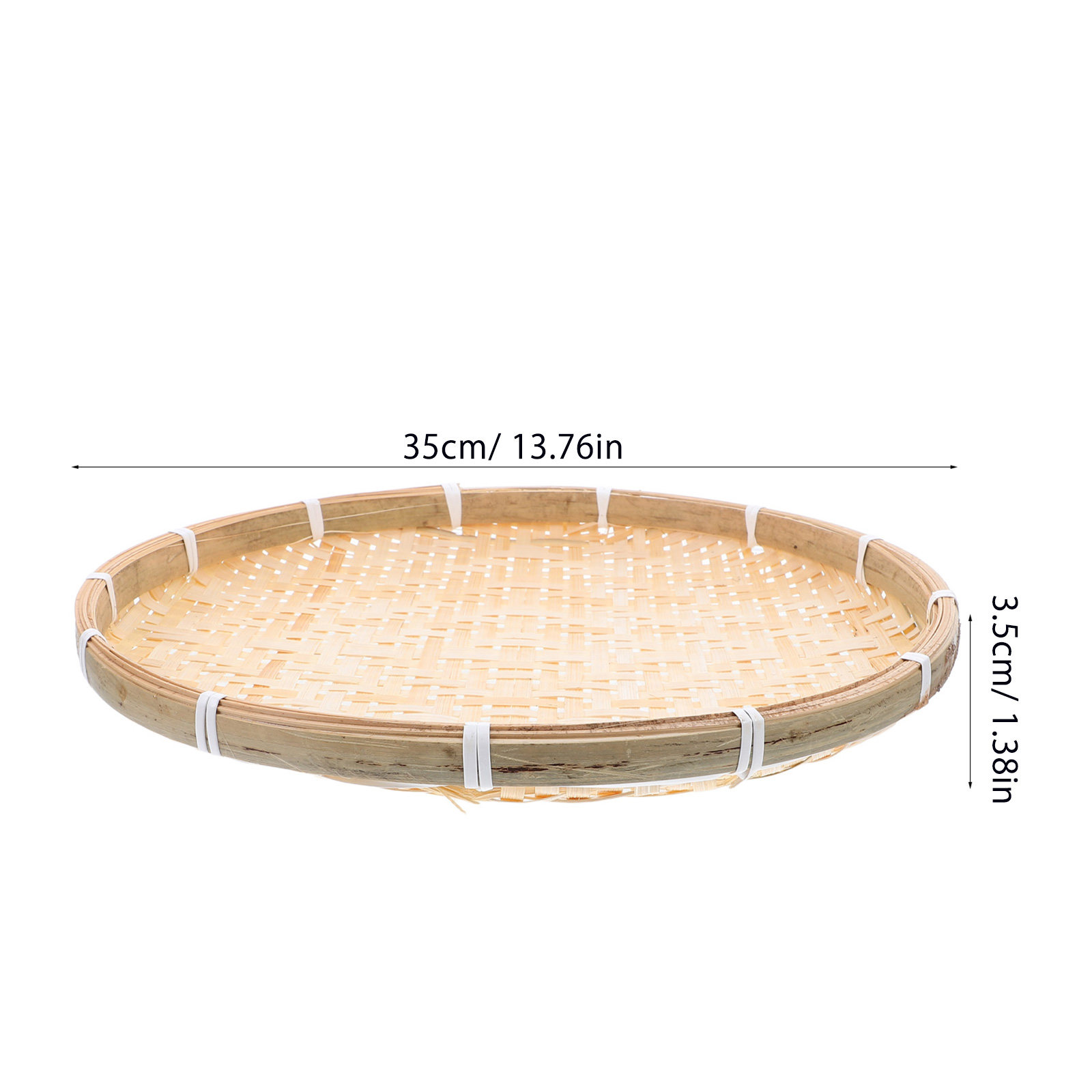35Cm Round Bamboo Sieve Basket - Dim Sum Basket avis et prix