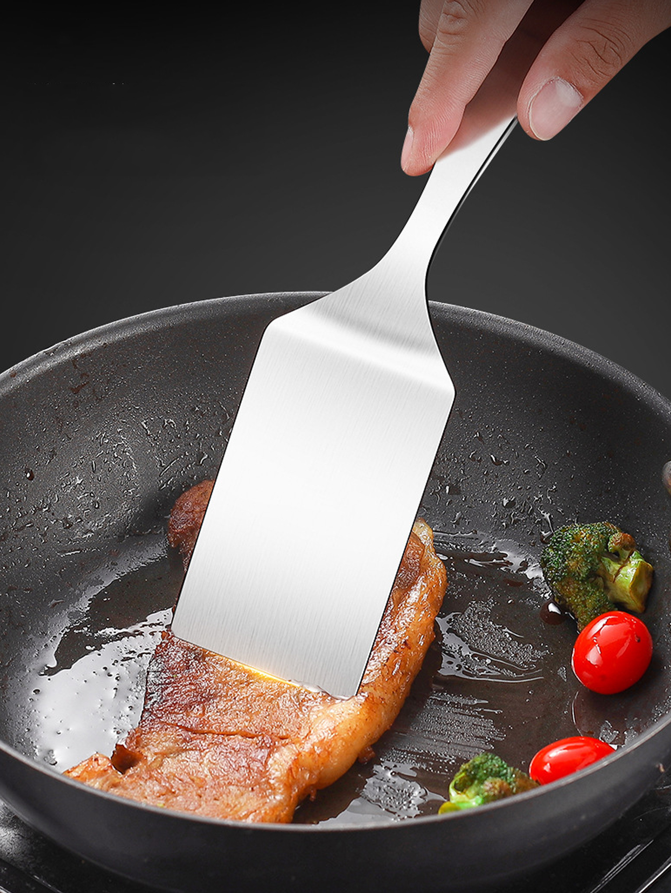 2pc/1pc Small Stainless Steel  - Okonomiyaki Spatula avis et prix