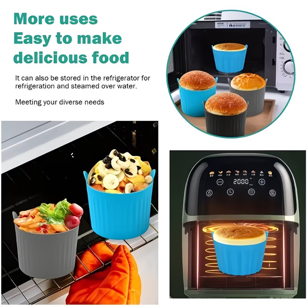 New air fryer baking cup silic - Egg Waffle Pan avis et prix