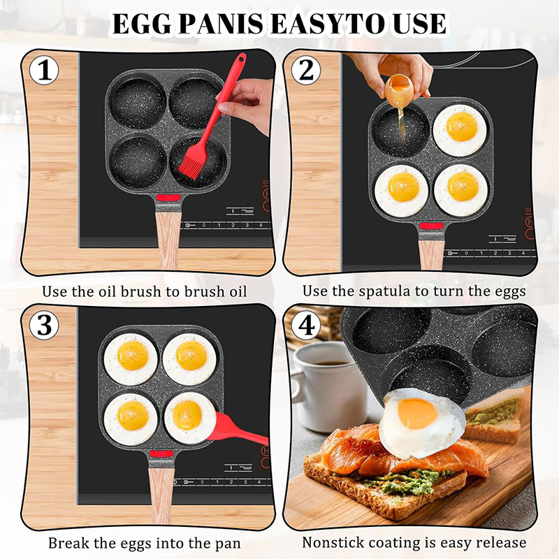 Deepened Egg Frying Pan with L - Egg Waffle Pan avis et prix