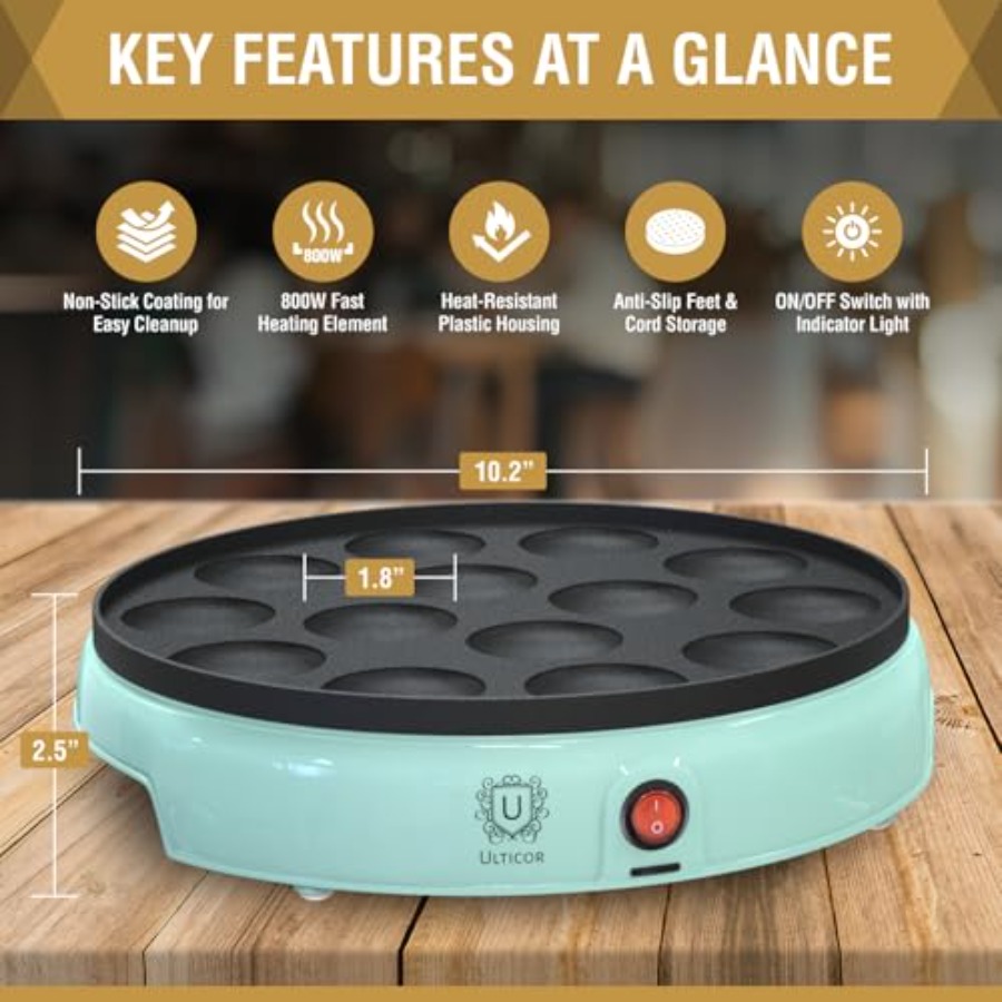 Mini Pancake Maker 14-Hole Ele - Mini Pancake Griddle avis et prix