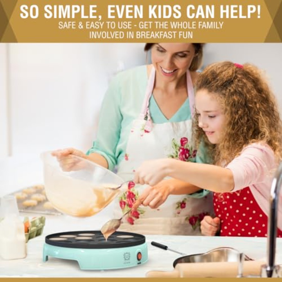 Mini Pancake Maker 14-Hole Ele - Mini Pancake Griddle avis et prix