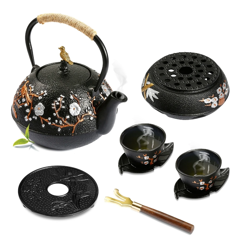 Cast Iron Teapot Set with Alco - Cast Iron Corn avis et prix