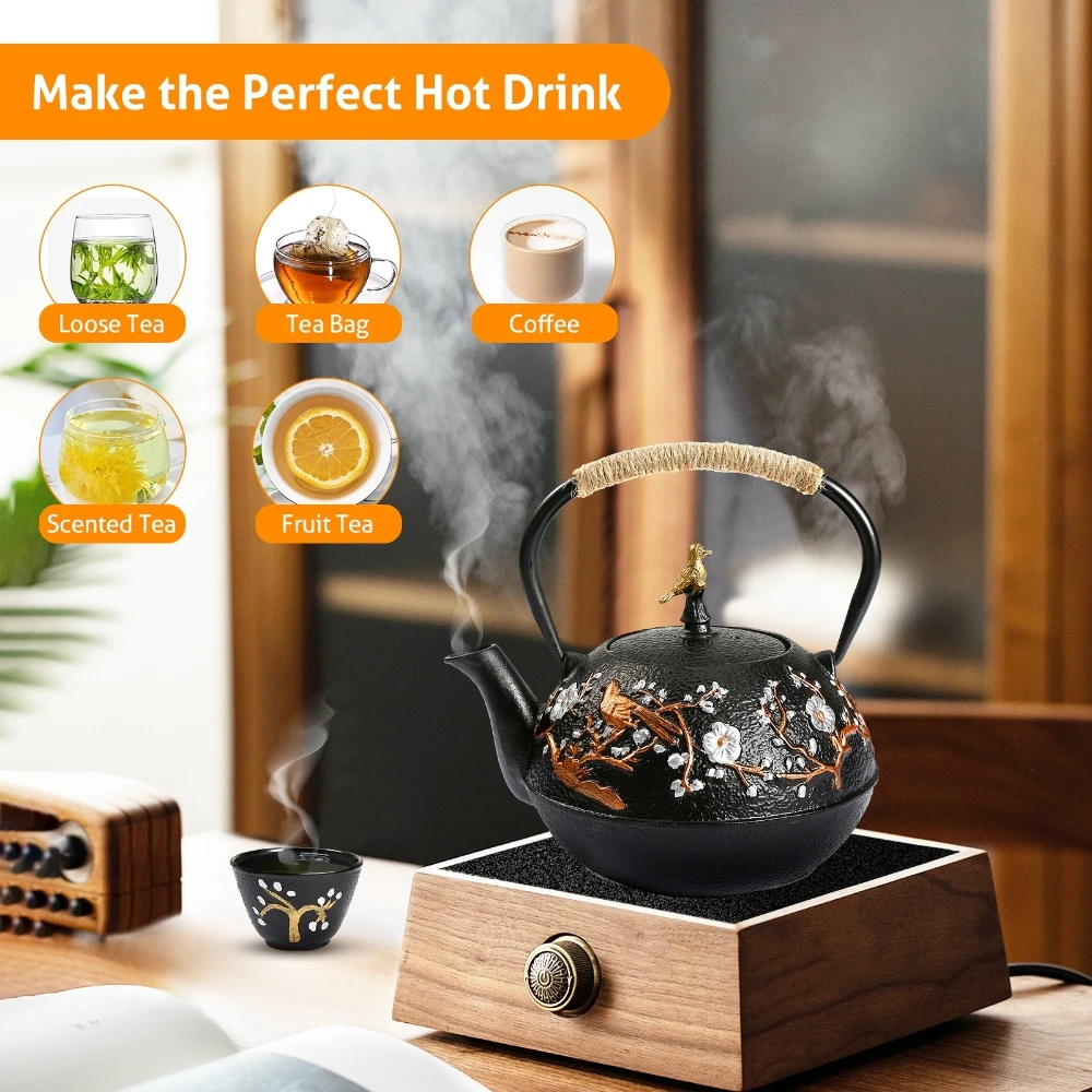 Cast Iron Teapot Set with Alco - Cast Iron Corn avis et prix