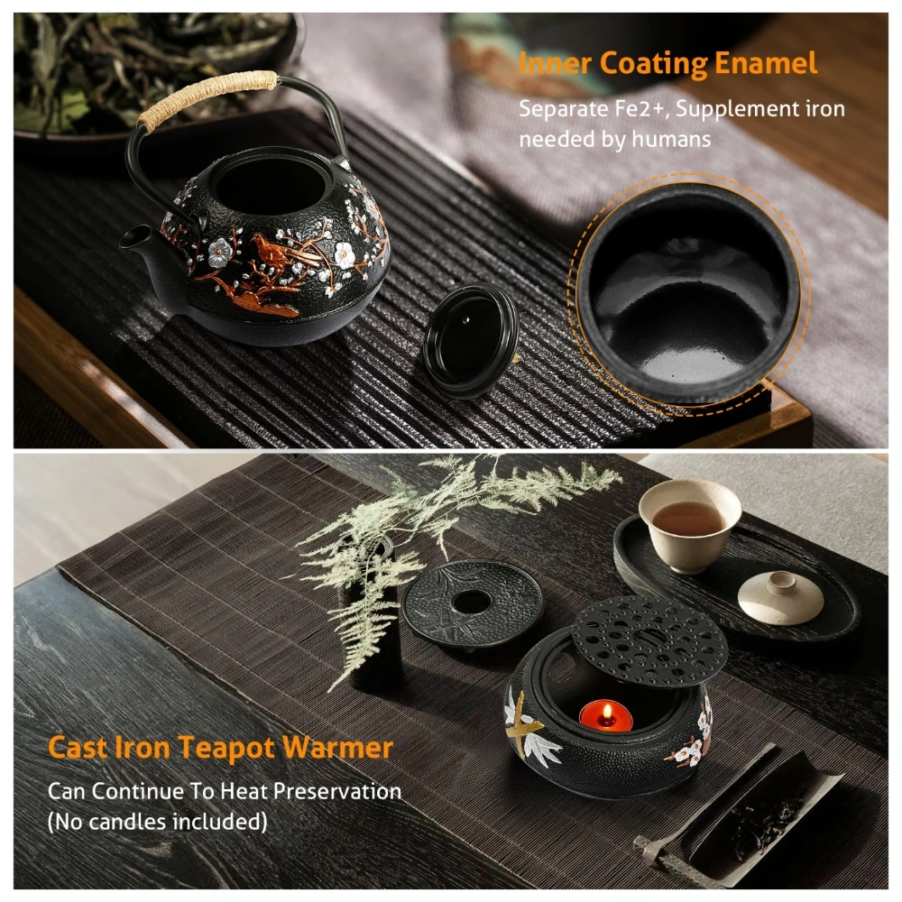 Cast Iron Teapot Set with Alco - Cast Iron Corn avis et prix