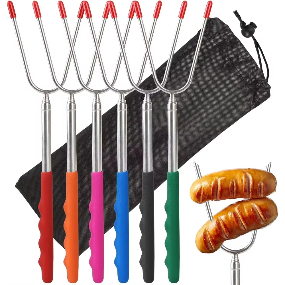 5/6/10pcs Telescopic BBQ Forks - Hot Dog Press avis et prix