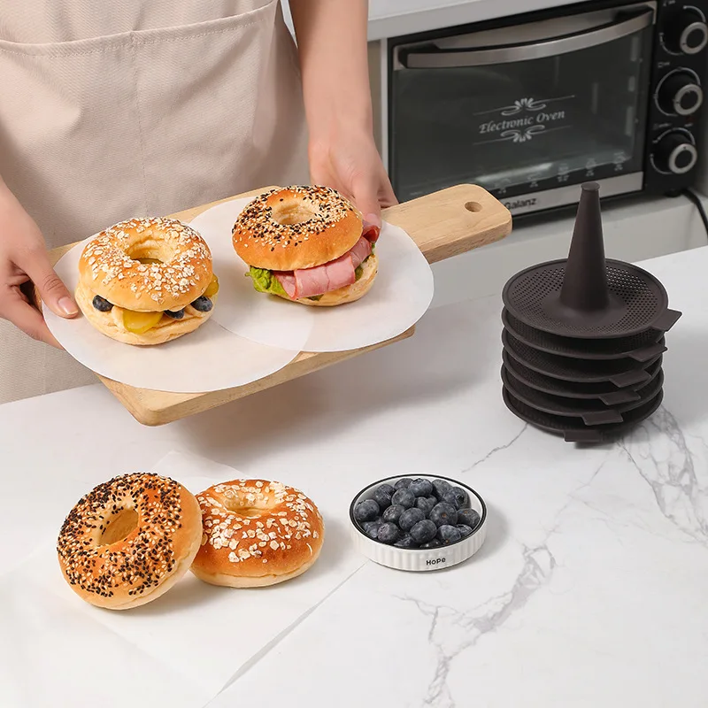 6Pcs Bagel Tools Silicone Mold - Donut Mold Silicone avis et prix