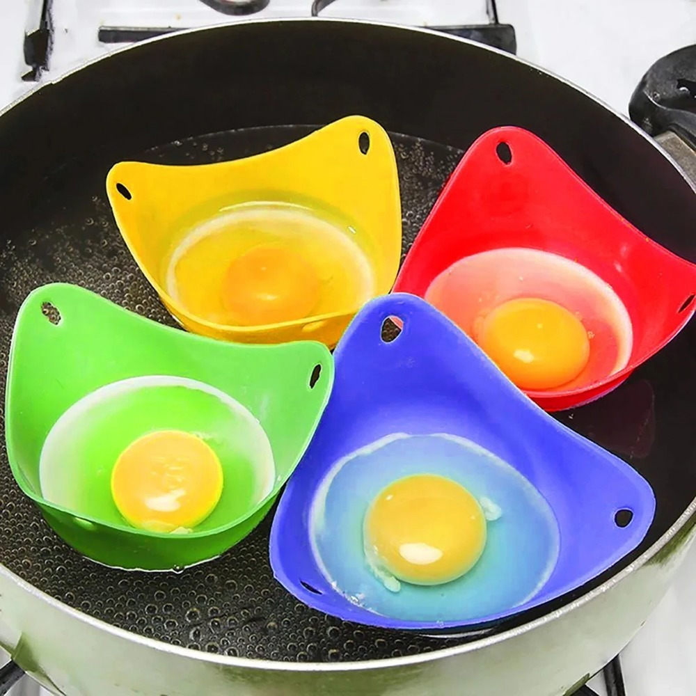 4Pcs Random Colors Egg Poacher - Egg Waffle Pan avis et prix