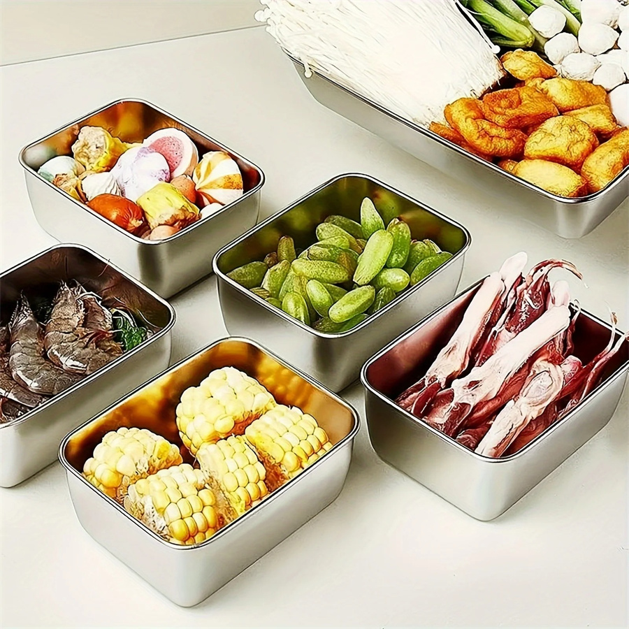 1/3/5pcs Stainless Steel Food  - Dim Sum Basket avis et prix