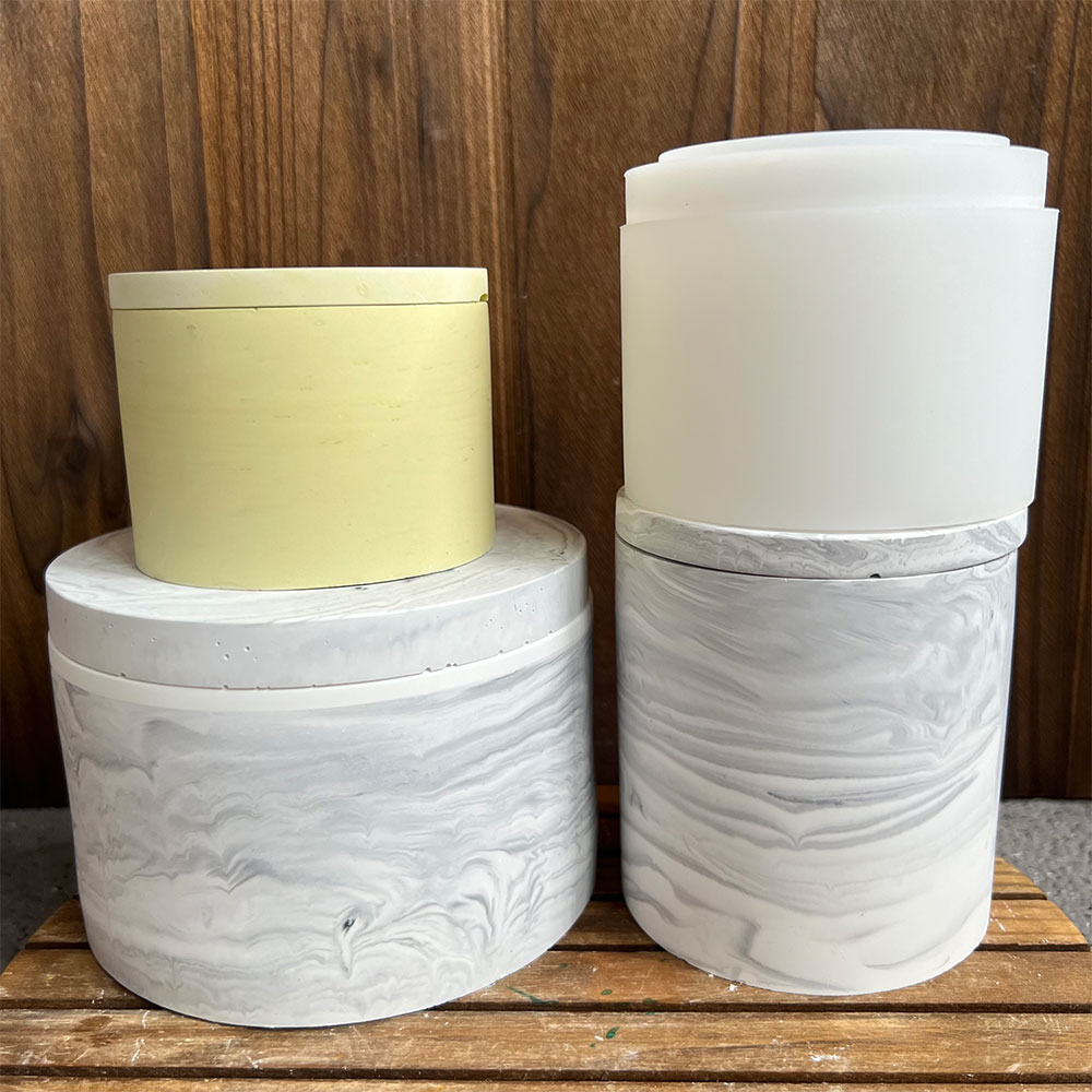 Round Cement Candle Canister S - Potsticker Mold avis et prix