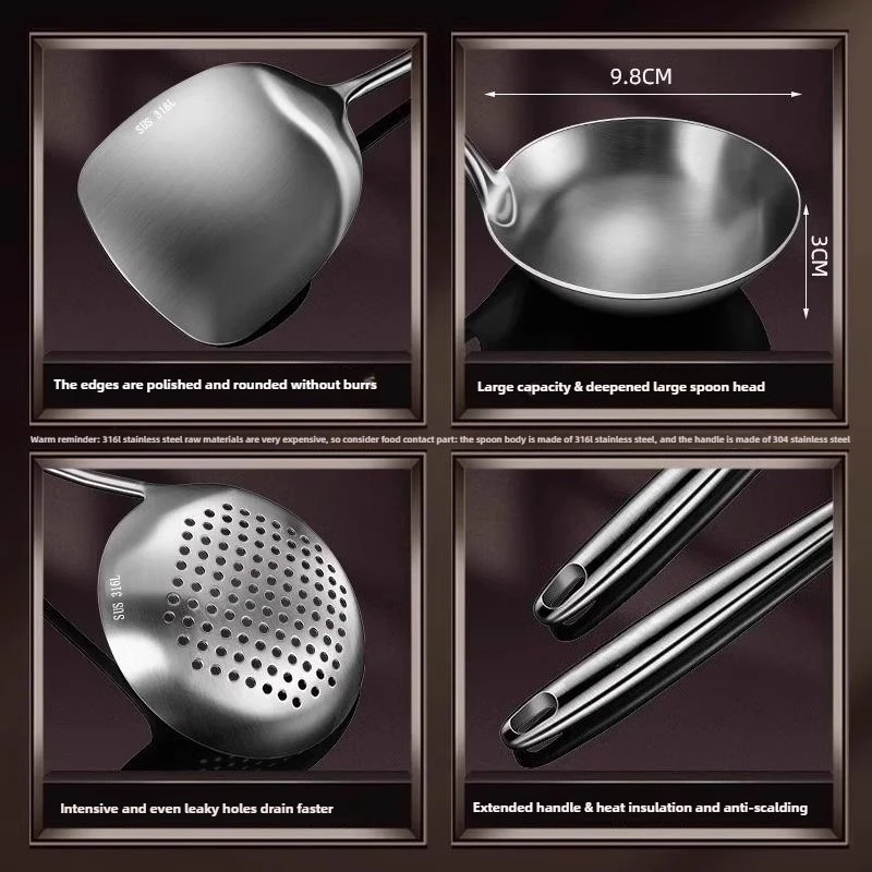 316 Stainless Steel Wok Spatul - Okonomiyaki Spatula avis et prix