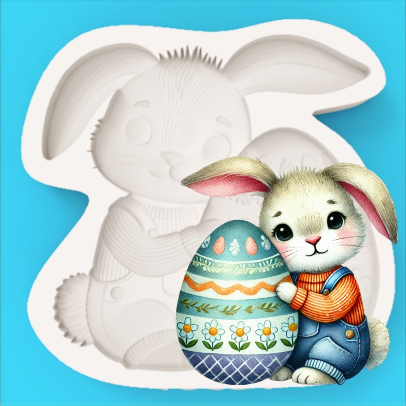 Easter Egg-Holding Bunny Silic - Bunny Cake Mold avis et prix