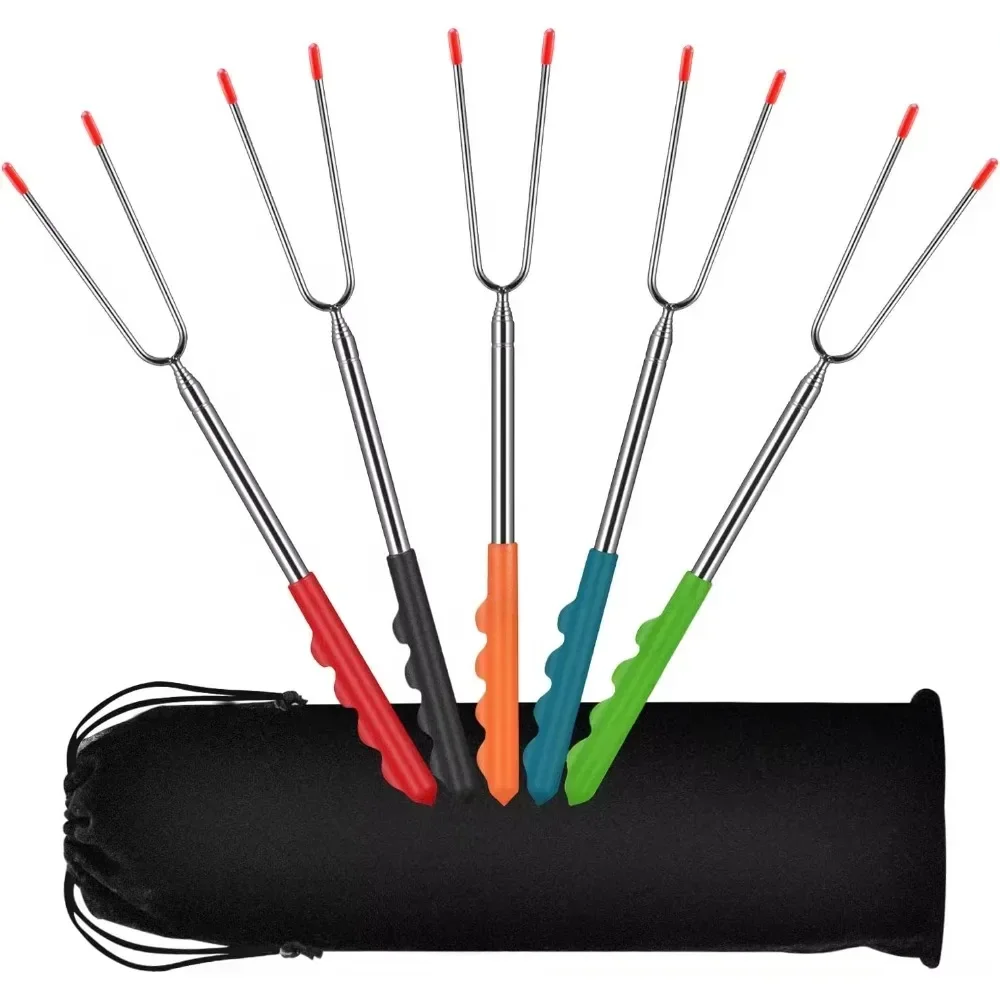 New BBQ Forks Telescopic  Barb - Corn Dog Stick avis et prix