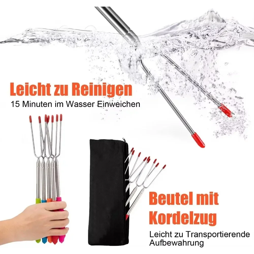 New BBQ Forks Telescopic  Barb - Corn Dog Stick avis et prix