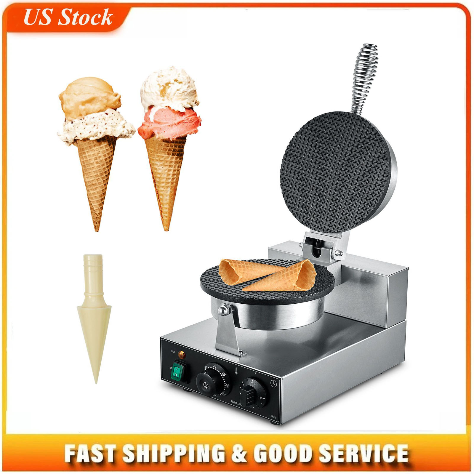 Electric Ice Cream Cone Maker, - Waffle Cone Maker avis et prix