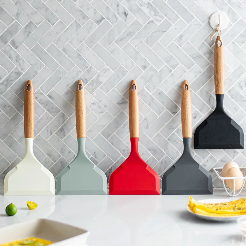 2Pcs Silicone Spatula Wide Mou - Okonomiyaki Spatula avis et prix